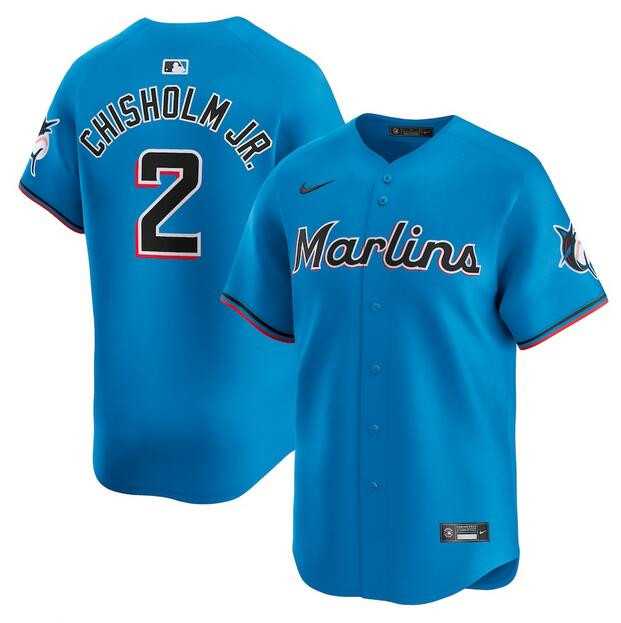 Men's Miami Marlins #2 Jazz Chisholm JR. Blue Limited Stitched Baseball Jersey Dzhi,We sell and wholesale Men's Miami Marlins #2 Jazz Chisholm JR. Blue Limited Stitched Baseball Jersey Dzhi on line form chian!